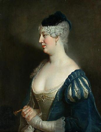 antoine pesne Portrait of Henriette von Zerbsten Sweden oil painting art